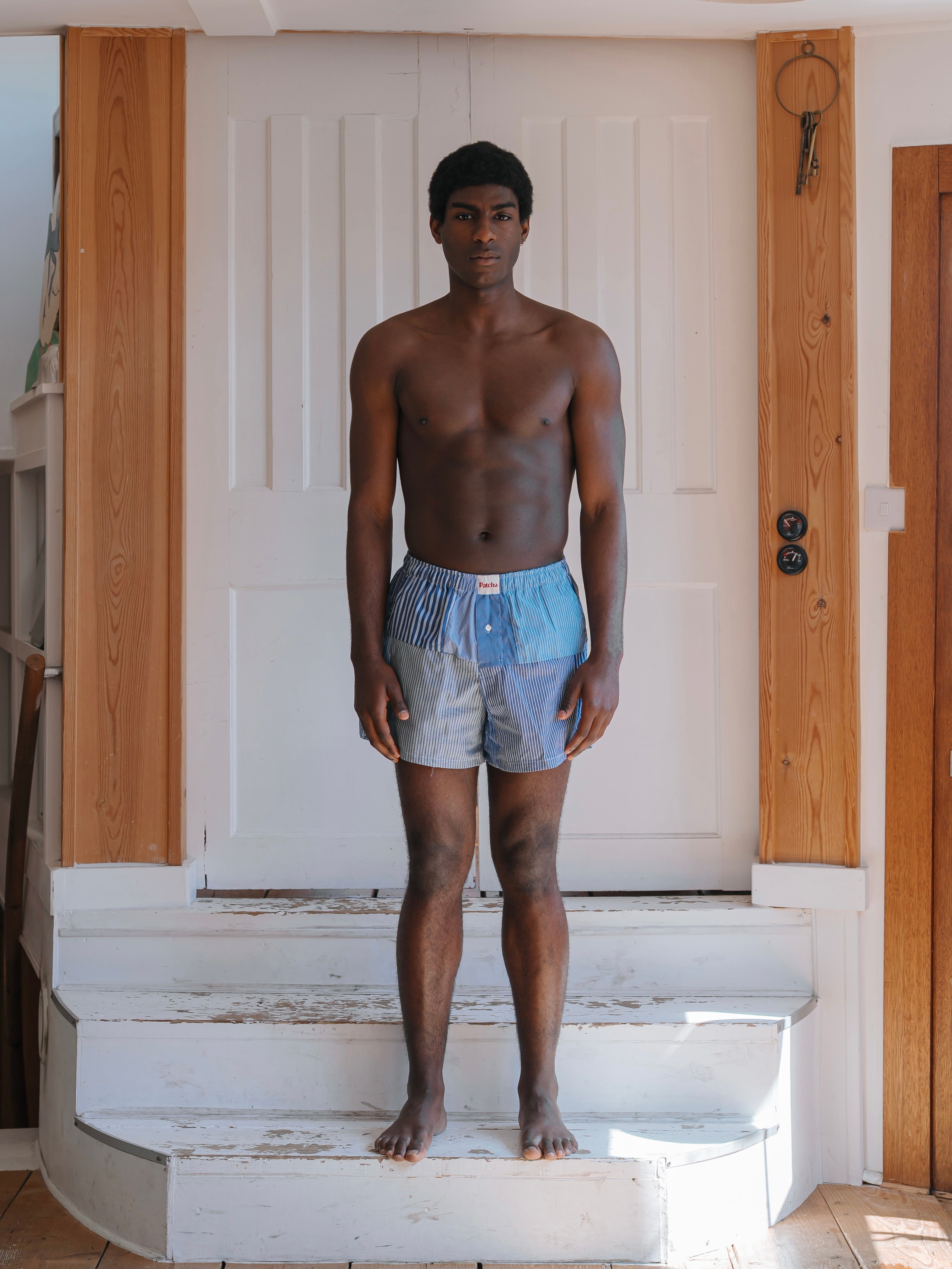 Kit Boxer Blue Kit Boxers - Blue patchwork – Patcha