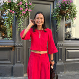The Gaucho pants - Sangria Red