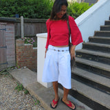 The Gaucho jorts - White