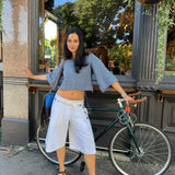 The Gaucho jorts - White