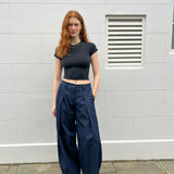 The Gaucho Pants LONG - Denim indigo