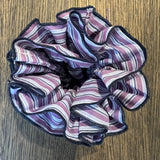 Dark purple stripe Scrunchie