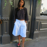The Gaucho jorts - White
