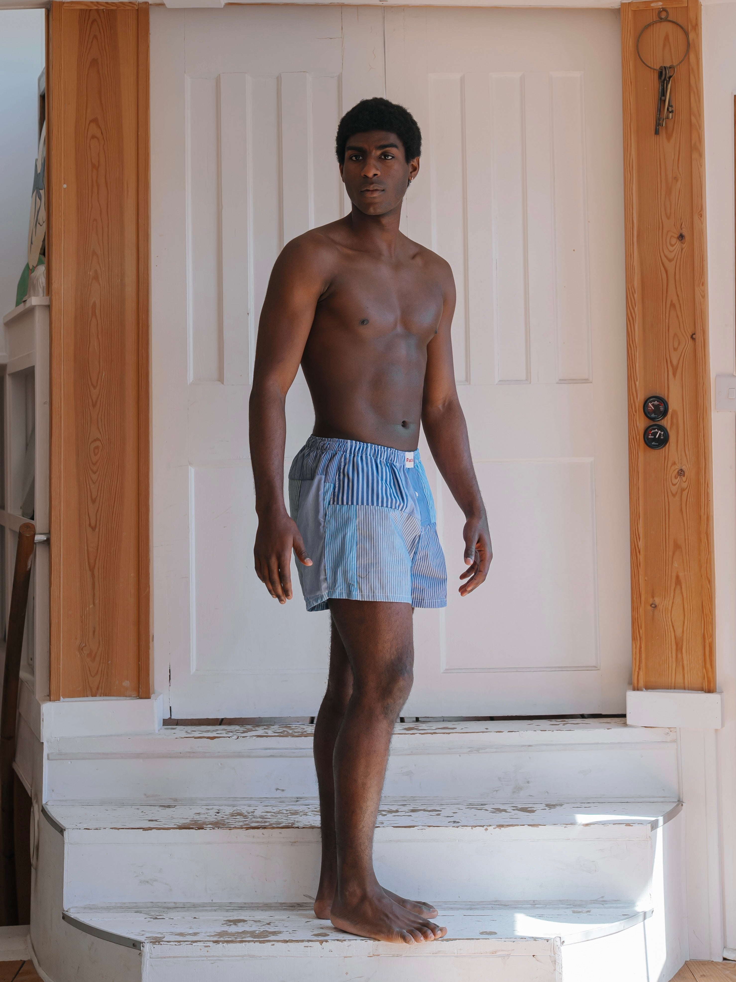 Kit Boxer Blue Kit Boxers - Blue patchwork – Patcha