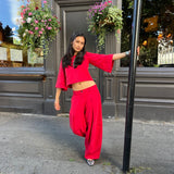 The Gaucho pants - Sangria Red