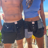 Siesta boxers - Grey patchwork