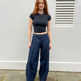The Gaucho Pants LONG - Denim indigo