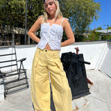 The Gaucho pants - Butter Yellow