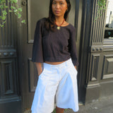 The Gaucho jorts - White