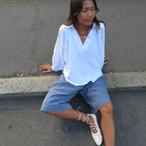 The Gaucho jorts - Storm Blue