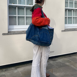 DOUBLE DENIM TOTE