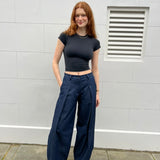 The Gaucho Pants LONG - Denim indigo