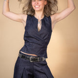 The Anya top - Denim
