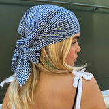 Silk Scarf - Santorini Maze