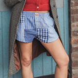 Siesta boxers - Blue patchwork