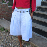 The Gaucho jorts - White